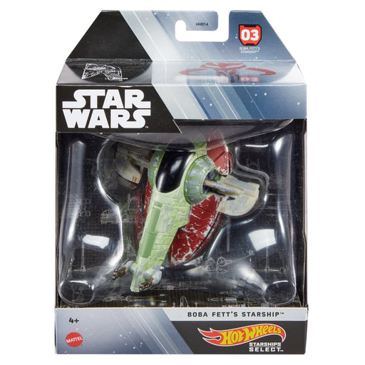 Figurina Hot Wheels Star Wars Starships - Boba Fett's Starship - Red Goblin