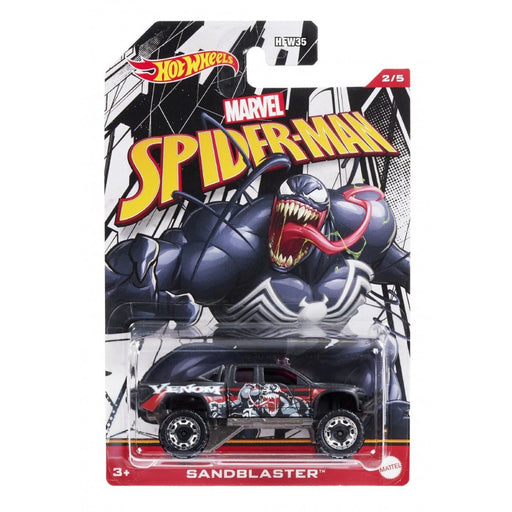 Figurina Hot Wheels Themed Entertainment Vehicles Marvel Spiderverse - Sandle Blaster - Red Goblin