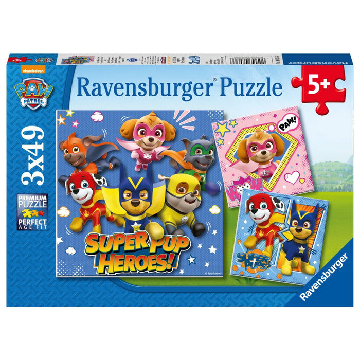 Puzzle Copii Ravensburger Paw Patrol 3 x 49 piese - Red Goblin