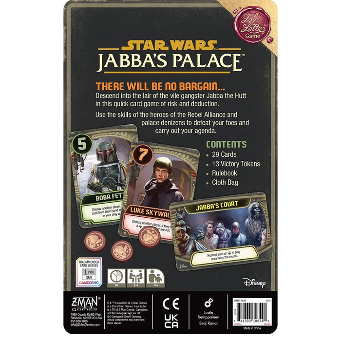 Star Wars Jabba's Palace - A Love Letter Game - Red Goblin