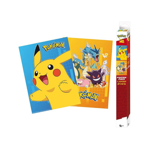 Set 2 Postere Chibi Pokemon - Colourful Characters (52x38) - Red Goblin