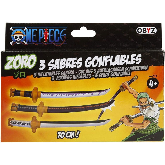 Set 3 Figurine Gonflabile One Piece Sabers Zoro - Red Goblin