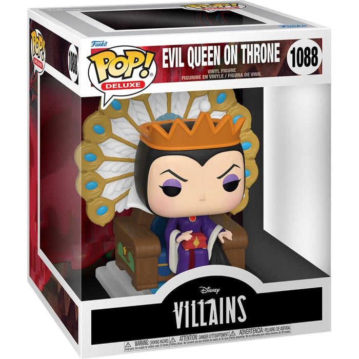 Figurina Funko Pop Deluxe Villains - Evil Queen on Throne - Red Goblin