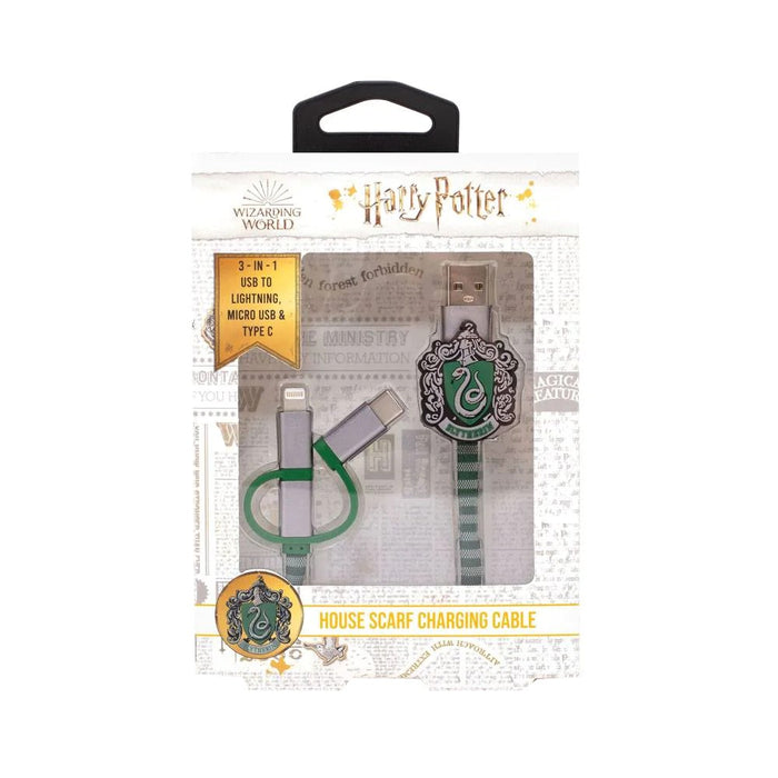 Harry Potter Retractable Hogwarts Scarf Cable 3in1 Slytherin - Red Goblin