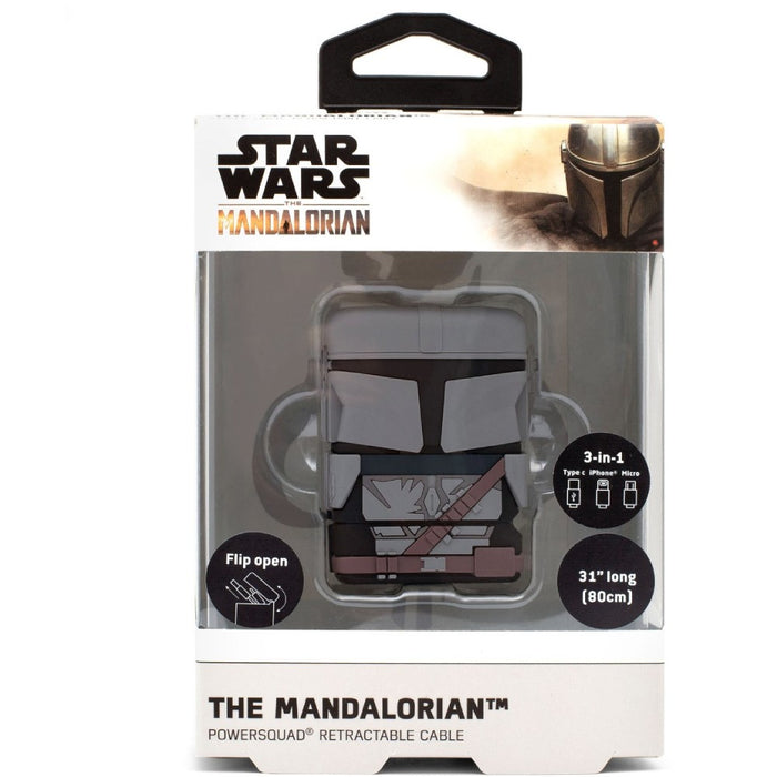Star Wars The Mandalorian PowerSquad Flip Retractable Cable 3in1 The Mandalorian - Red Goblin