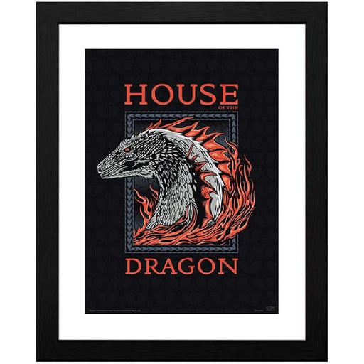 Poster cu Rama House of the Dragon - Red Dragon (30x40) - Red Goblin