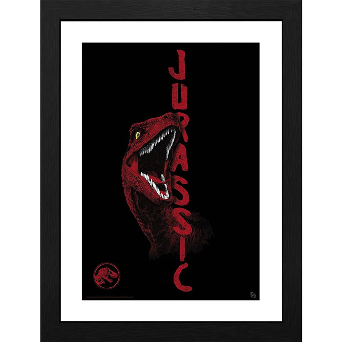 Poster cu Rama Jurassic World - Raptor (30x40) - Red Goblin