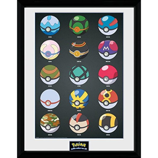 Poster cu Rama Pokemon - Pokeballs (30x40) - Red Goblin