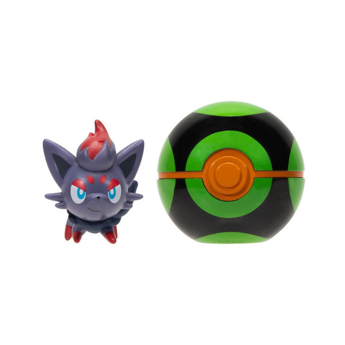 Figurina Clip 'N' Go Pokemon Zorua & Dusk Ball - Red Goblin