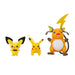 Set 3 Figurine Evolution Pokemon Pichu, Pikachu & Raichu - Red Goblin