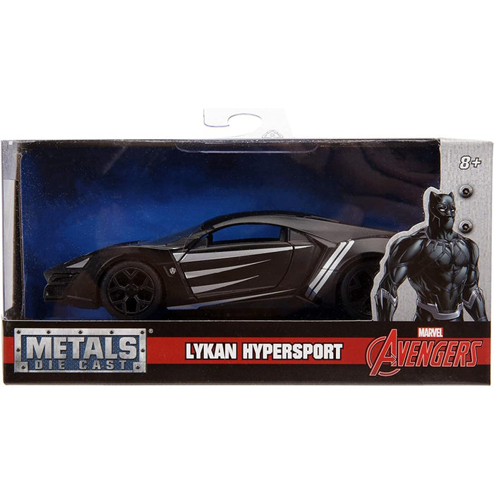 Masinuta Metalica Black Panther Lykan Hypersport Scara 1 La 32 - Red Goblin