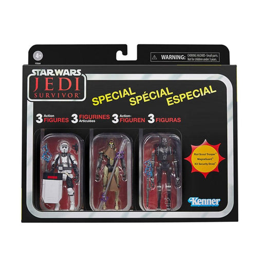 Set 3 Figurine Articulate Star Wars Vintage 3.75 Gaming Greats Jedi Survivor - Red Goblin