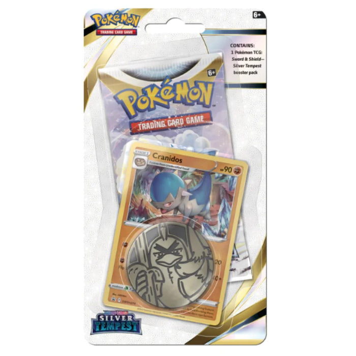 Pokemon Trading Card Game Sword & Shield 12 Silver Tempest Checklane Blister - Cranidos - Red Goblin