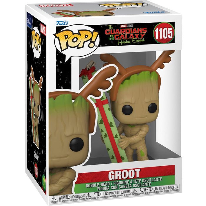 Figurina Funko Pop The Guardians of the Galaxy Holiday Special - Groot - Red Goblin