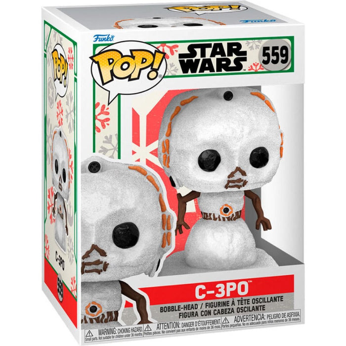 Figurina Funko POP Star Wars Holiday - C-3PO (SNWMN) - Red Goblin