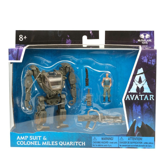 Figurina Articulata Avatar W.O.P Deluxe Medium Amp Suit & Colonel Miles Quaritch - Red Goblin