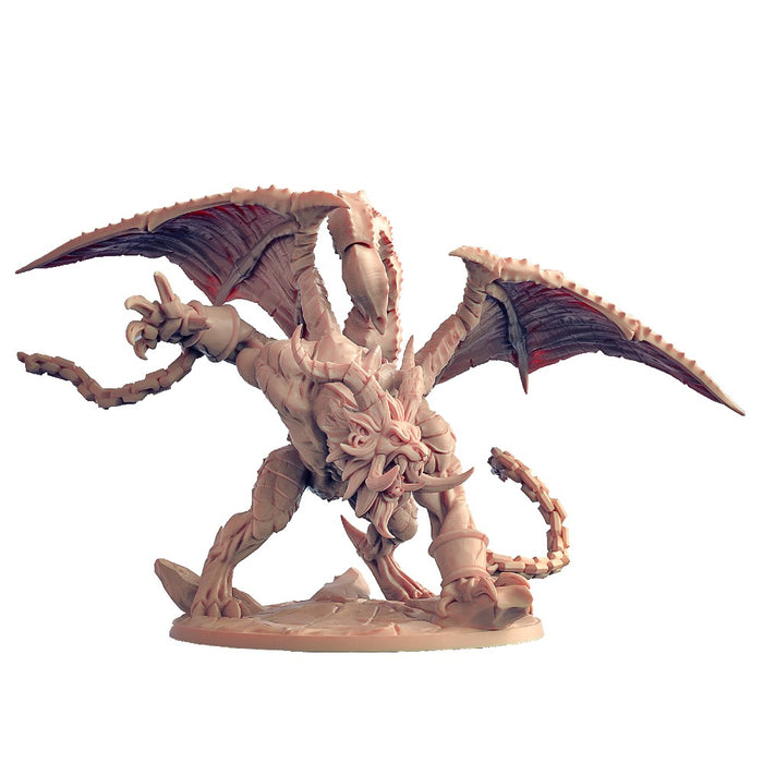 Miniatura Nepictata Elemental Beacon - Ashen Manticore - Red Goblin