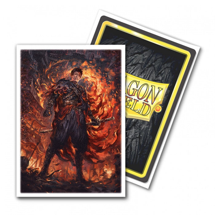 Sleeve-uri Dragon Shield Flesh and Blood Uprising - Matte Art Sleeves Fai (100 Bucati) - Red Goblin