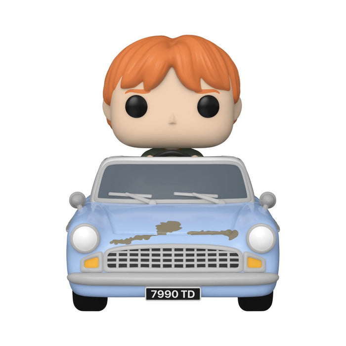 Figurina Funko POP Ride SUP DLX HP CoS 20th - Ron with Car - Red Goblin