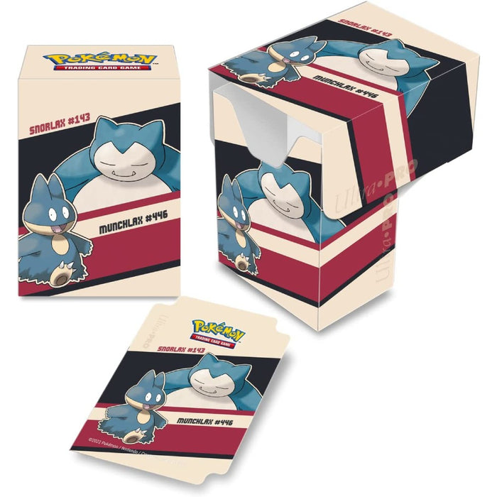 UP - Snorlax & Munchlax Full View Deck Box for Pokemon - Red Goblin