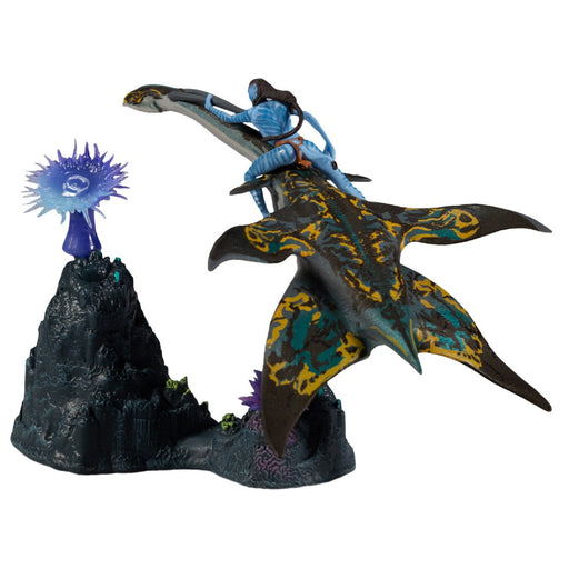 Figurina Articulata Avatar The Way of Water Deluxe Medium Neteyam & Ilu - Red Goblin
