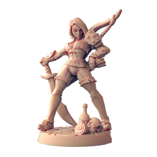 Miniatura Nepictata Elemental Beacon - Aline the Bold with Bow - Red Goblin