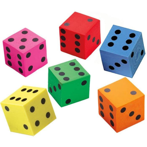 Foam Dice 50mm with Dots Square - Red Goblin