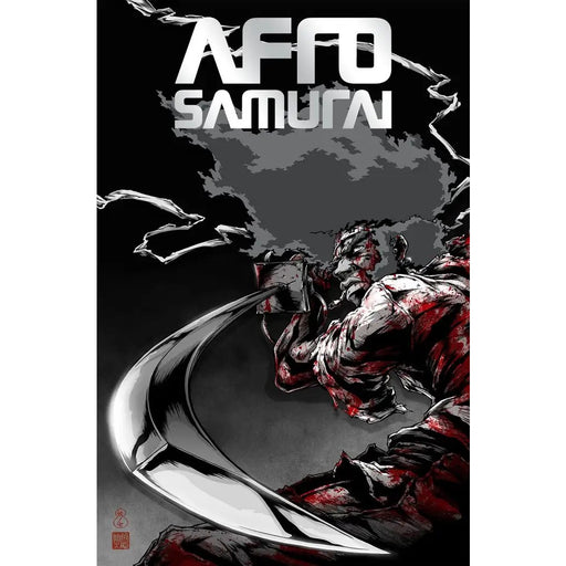 Afro Samurai GN Vol 01 Px Ed Co-Pic Foil Logo - Red Goblin