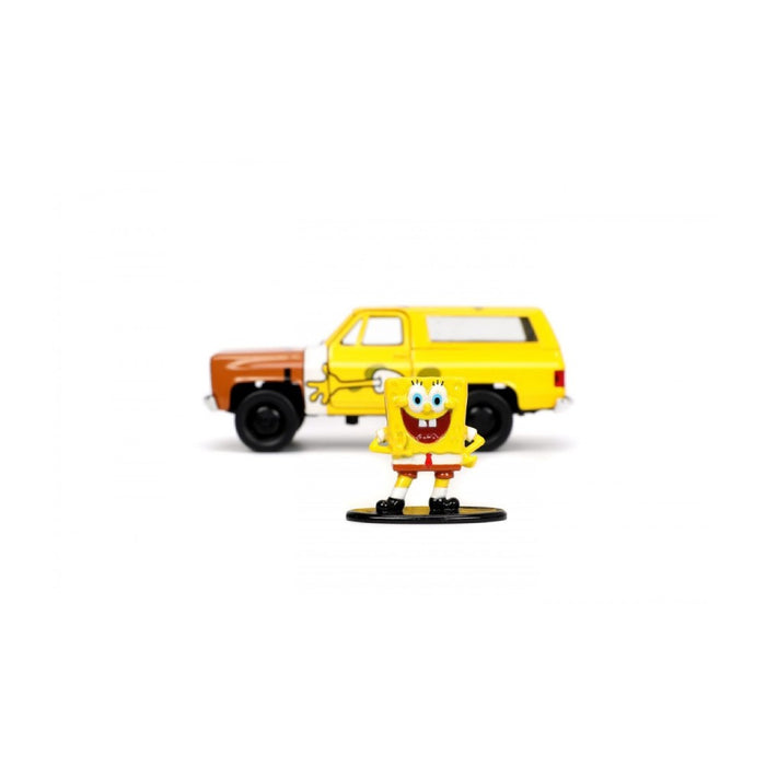 Set Masinuta Metalica Chevy K5 Blazer si Figurina Sponge Bob - Red Goblin