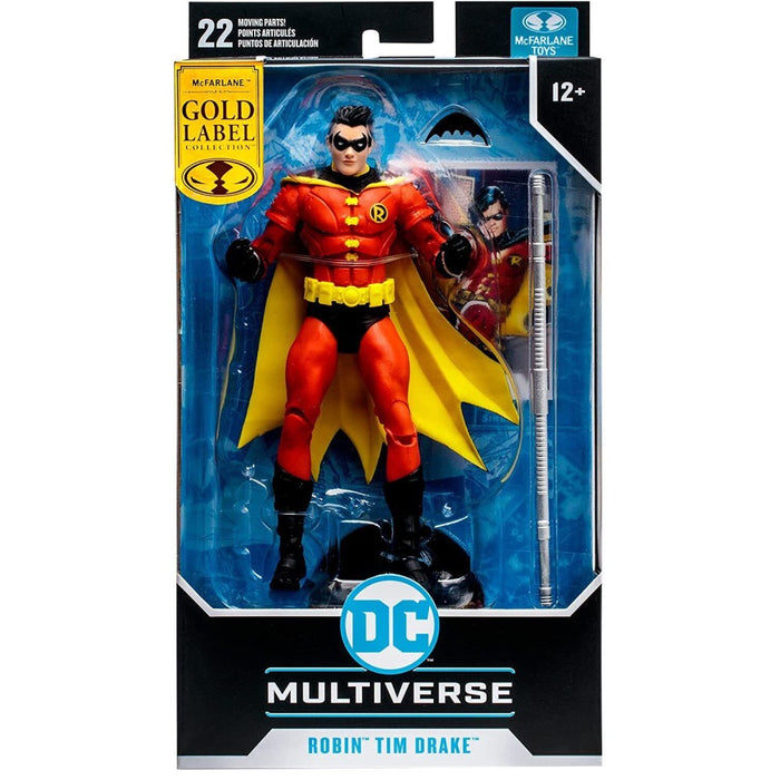 Figurina Articulata DC Multiverse 7in Robin Tim Drake Red Suit (GOLD Label) - Red Goblin
