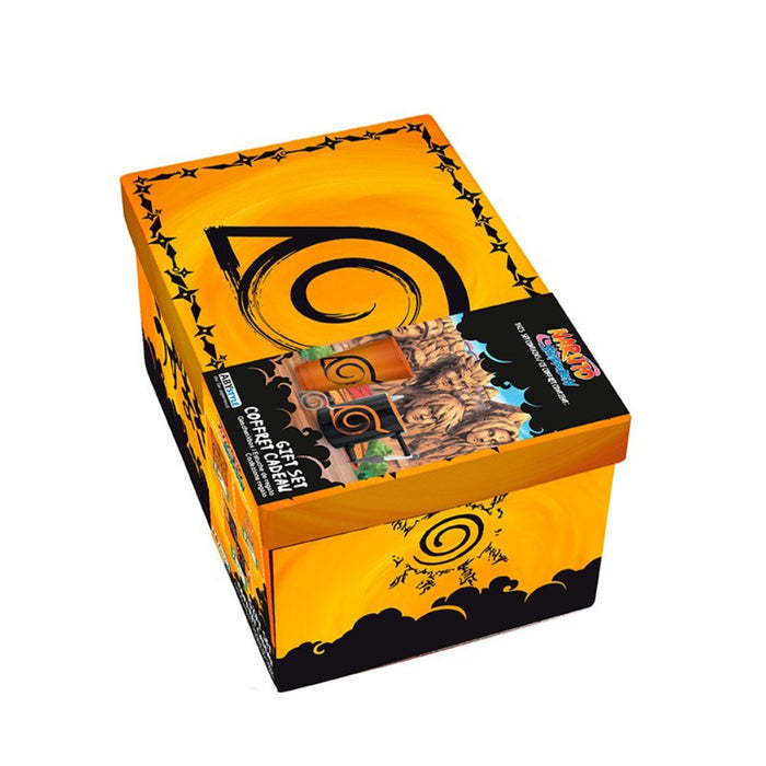 Set Cadou Naruto Shippuden - Pahar Mare Premium + Breloc 3D + Cana 3D - Red Goblin