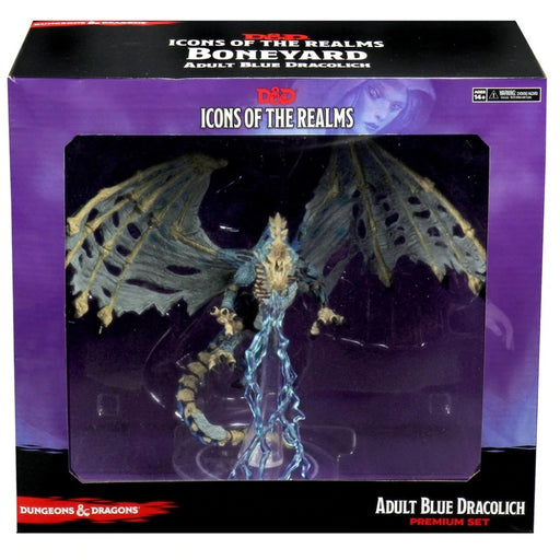 D&D Icons of the Realms Miniatures Boneyard Premium Set - Blue Dracolich (Set 18) - Red Goblin