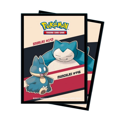 UP - Snorlax & Munchlax Deck Protectors for Pokemon (65 Sleeves) - Red Goblin
