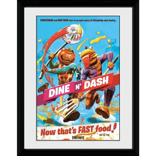 Poster cu Rama Fortnite - Dine n Dash (30x40) - Red Goblin