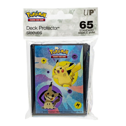 UP - Pikachu & Mimikyu Deck Protectors for Pokemon (65 Sleeves) - Red Goblin