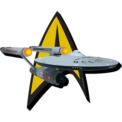 Magnet Star Trek Ship and Logo - Red Goblin