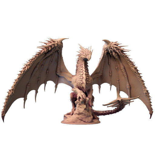 Miniatura Nepictata Elemental Beacon - Ancient Red Dragon - Red Goblin