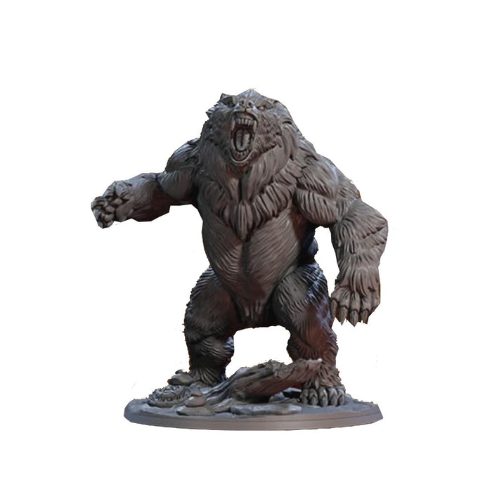 Miniatura Nepictata Elemental Beacon - Uul Bavgar, the Giant Bear (No braids or arrows) - Red Goblin
