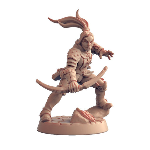 Miniatura Nepictata Elemental Beacon - Adept Thief Pose 5 - Red Goblin