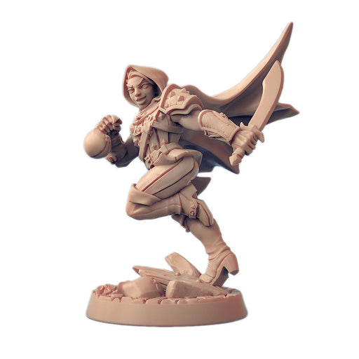 Miniatura Nepictata Elemental Beacon - Adept Thief D (with hood) - Red Goblin