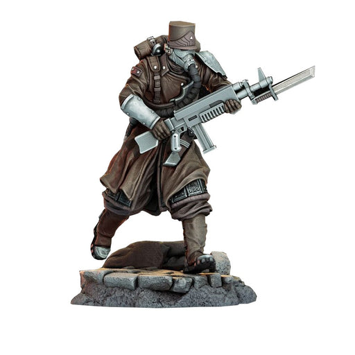 Miniatura Nepictata Elemental Beacon - Morior Light Infantry, Rifleman v2 - Red Goblin
