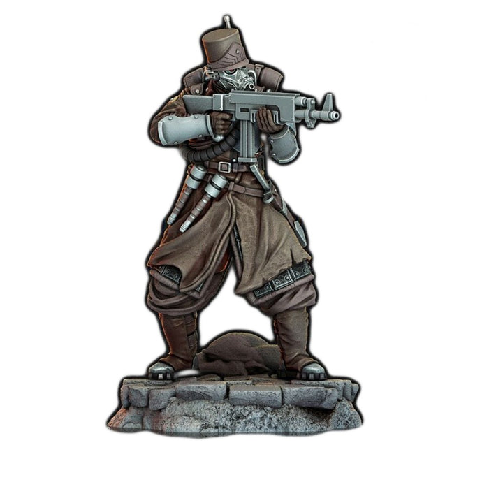 Miniatura Nepictata Elemental Beacon - Morior Light Infantry, Rifleman v1 - Red Goblin