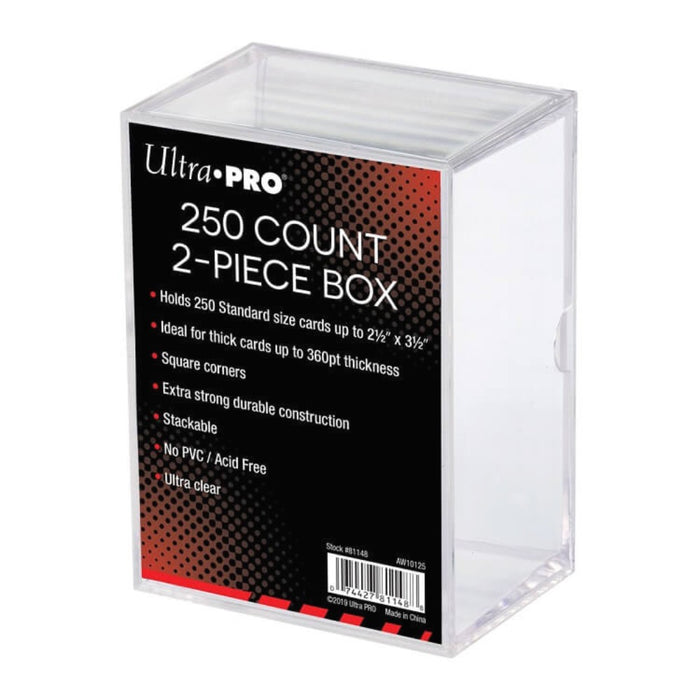Cutie Depozitare UP - 2-Piece 250 Count Clear Card Storage Box - Red Goblin