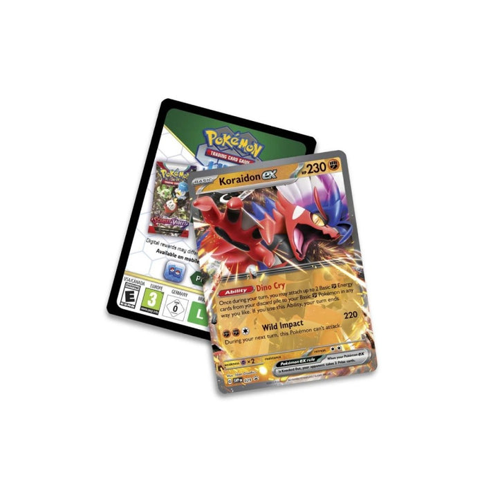 Pokemon Trading Card Game Paldea Legends Tin - Koraidon - Red Goblin