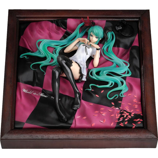 Figurina Character Vocal Series PVC 1/8 Miku Hatsune World is Mine Brown Frame 22 cm - Red Goblin