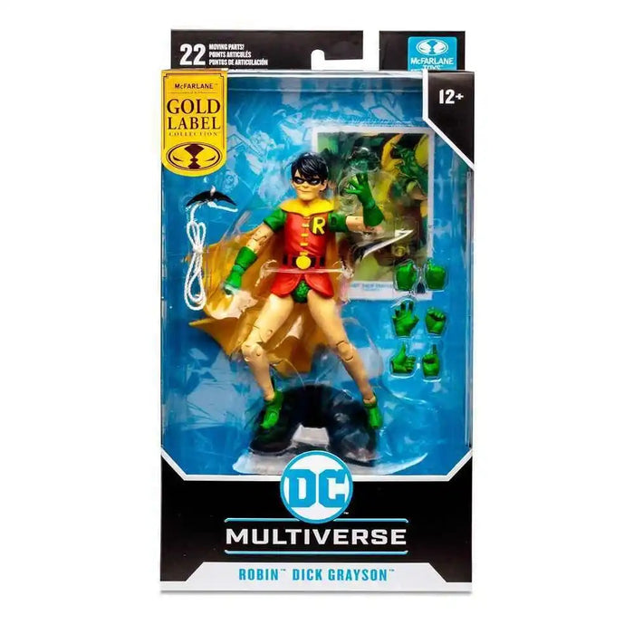 Figurina Articulata DC Multiverse Robin (Dick Grayson) (Gold Label) 18 cm - Red Goblin