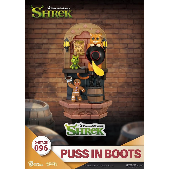 Precomanda Figurina Shrek D-Stage PVC Diorama Puss In Boots 15 cm - Red Goblin