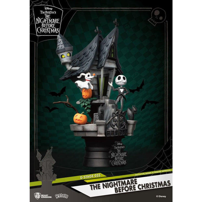 Precomanda Figurina Nightmare before Christmas D-Stage PVC Diorama Jack's Haunted House 15 cm - Red Goblin