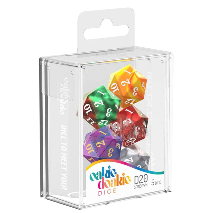 Oakie Doakie Dice RPG Set - Twilight Stone Gemidice Polyhedral Dice For Dungeons & Dragons, Tabletop Games