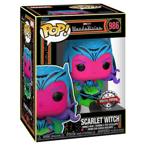 Figurina Funko POP Marvel WandaVision - Scarlet Witch (Blacklight) - Red Goblin